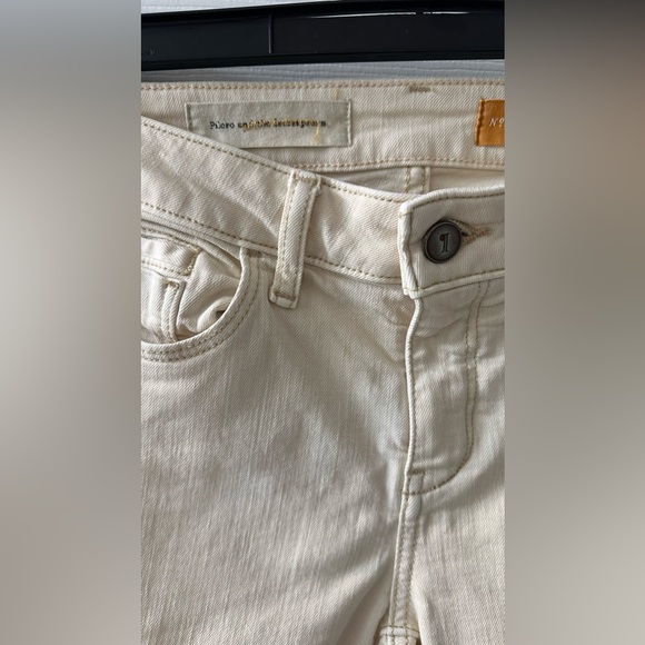 Pilcro and the Letterpress Anthropologie  “Skinny” Jeans – Eggshell/Cream - Picture 7 of 12